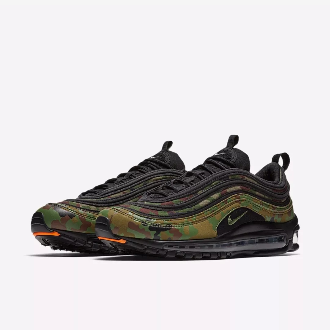 2018 Nike Air Max 97 Country Camo International Air Japan Army Green Black Shoes